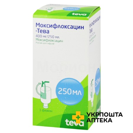 Моксифлоксацин р-н д/інф 1,6 мг/мл 250.мл Фарматен (Греція)