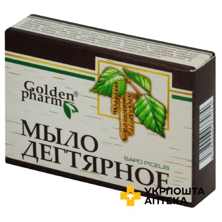 Мило Дігтярне 70 г, дігтярне Голден-Фарм (Україна)