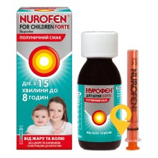 Нурофєн для дітей форте сусп. орал. 200 мг/5 мл 100.мл зі смаком полуниці Реккітт Бенкізер Хелскер (ЮКей) (Великобританія)