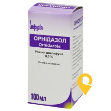 Орнідазол р-н д/інф 5 мг/мл 100.мл Завод Інфузія (Україна)