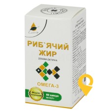 Риб'ячий жир капс. №60 Екосвіт Ойл (Україна)