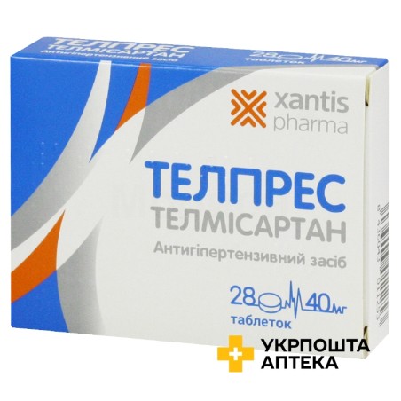 Телпрес табл. 40 мг №28 Лабораторіос Ліконса (Іспанія)
