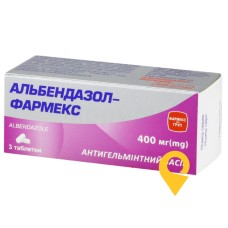Альбендазол табл. 400 мг №3 Фармекс Груп (Україна)