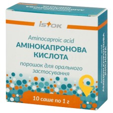 Амінокапронова кислота пор. д/орал. р-ну 1 г №10 Исток-Плюс (Україна)
