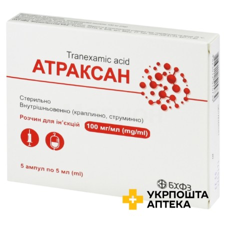 Атраксан р-н д/ін. 100 мг/мл 5.мл №5 Борщагівський ХФЗ (Україна)