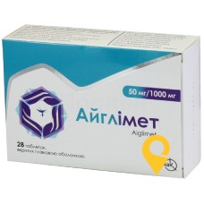 Айглімет табл. 50 мг + 1000 мг №28 Фармак (Україна)