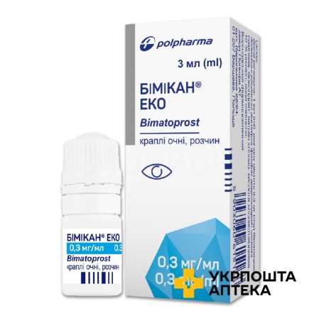 Бімікан еко крап. очні 0,3 мг/мл 3.мл Rafarm (Греція)