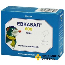 Евкабал 600 саше порошок д/ор. р-ну 600 мг/3 г №20 Еспарма (Німеччина)