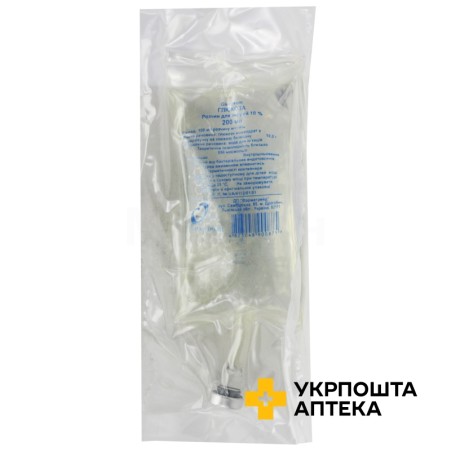 Глюкоза р-н д/інф 10 % 200.мл Фарматрейд (Україна)