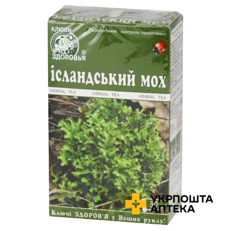 Ісландський мох 30 г Ключі Здоров'я (Україна)