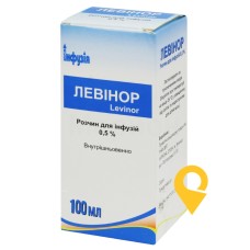 Левінор р-н д/інф 5 мг/мл 100.мл Завод Інфузія (Україна)