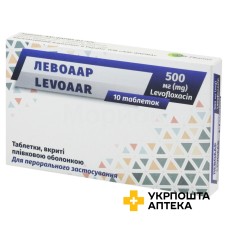 Левоаар табл. 500 мг №10 ZIM LABORATORIES LIMITED (Індія)
