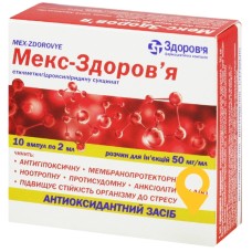 Мекс р-н д/ін. 50 мг/мл 2.мл №10 Здоров'я ФК (Україна)