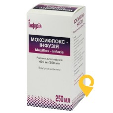 Моксифлокс р-н д/інф 1,6 мг/мл 250.мл Завод Інфузія (Україна)