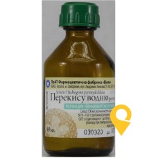 Перекису водню розчин 3%, розчин для зовнішнього застосування водний, флакон, №1