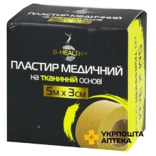 Пластир котушковий Бі-хелс 5 м * 3 см, ткан., котуш. Калина Медична Виробнича Компанія (Україна)