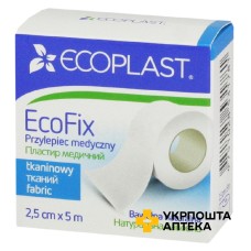 Пластир тканий Екофікс 2,5 см * 500 см, уп паперова NordePlast (Латвія)