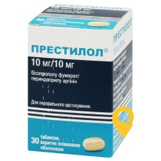 Престилол табл. 10 мг + 10 мг №30 Серв'є (Ірландія) Індастріс (Ірландія)