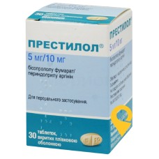 Престилол табл. 5 мг + 10 мг №30 Серв'є (Ірландія) Індастріс (Ірландія)