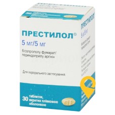 Престилол табл. 5 мг + 5 мг №30 Серв'є (Ірландія) Індастріс (Ірландія)