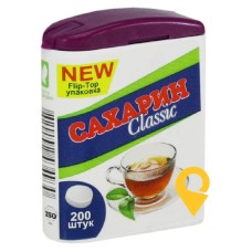 Сахарин класик табл. 0,1 г №200 Красота та Здоров'я (Україна)