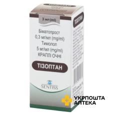 Тізоптан крап. очні 3.мл Сентісс Фарма (Індія)