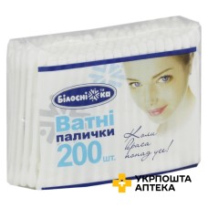 Ватні палички Білосніжка уп. п/е №200 Сінерджі Інтернешенл (Україна)