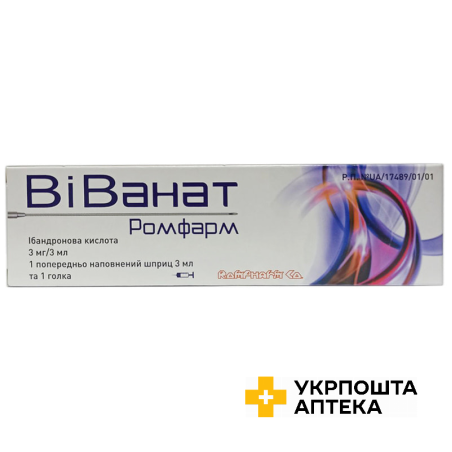 Віванат р-н д/ін. 1 мг/мл 3.мл Ромфарм Компані (Румунія)