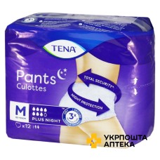 Підгузки-трусики Тена Пантс Плюс Найт medium (M) №12 Essity Hygiene and Health (Швеція)