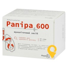 Рапіра пор. д/орал. р-ну 600 мг 3.г №10 Фармак (Україна)