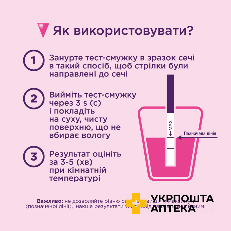 Тест-смужка для визначення вагітності Evitest, 1 шт. Sanavita Pharmaceuticals GmbH (Німеччина)