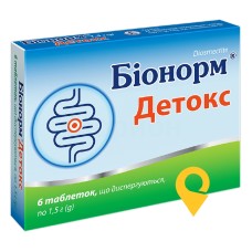 Біонорм Детокс табл. дисперг. 1,5 г №6 Київський вітамінний завод (Україна)