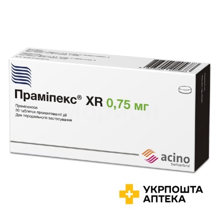 Праміпекс XR табл. пролонг. 0,75 мг №30 Лаб. Нормон (Іспанія)