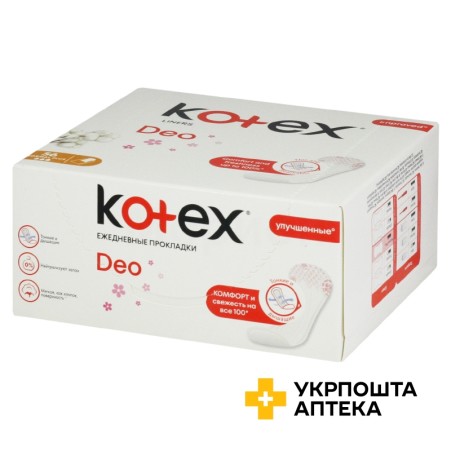 Прокладки щоденні Котекс део нормал плюс №56 Guangxi Shuya Health Care-Products (Китай)