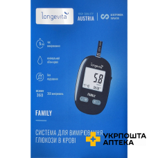 Глюкометр Longevita Family система для вимірювання глюкози в крові Hangzhou Sejoy Electronics (Китай)