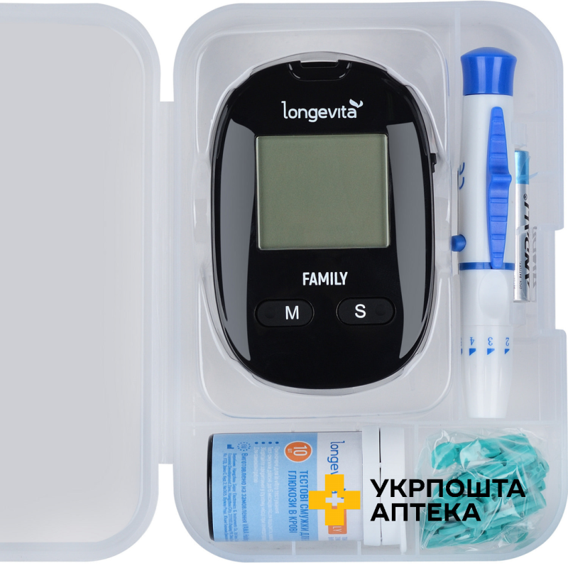 Глюкометр Longevita Family система для вимірювання глюкози в крові Hangzhou Sejoy Electronics (Китай)