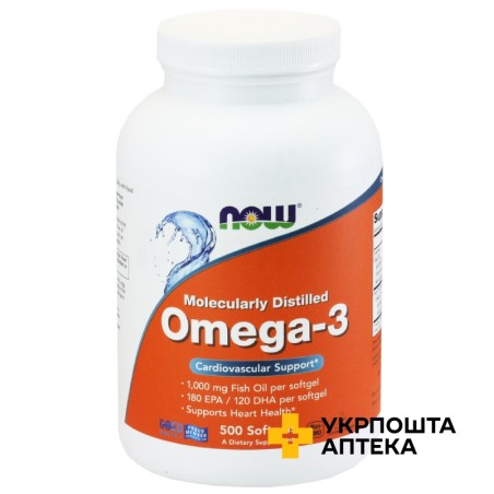 Омега-3 капс. №500 NOW FOODS (США)