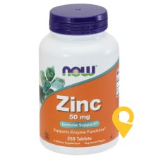 Цинк табл. 50 мг №250 NOW FOODS (США)