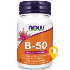 Вітамінний комплекс В-50 капс. №100 NOW FOODS (США)