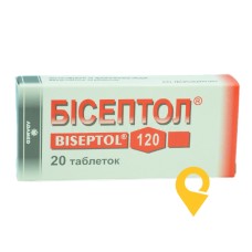Бісептол табл. 100 мг + 20 мг №20 Адамед Фарма (Польща)