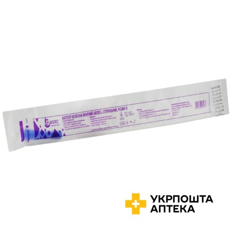 Катетер Нелатона жіночий Волес розмір 8 Great Mountain Medical Instruments (Китай)