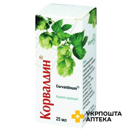 Корвалдин крап. орал. 25.мл Фармак (Україна)