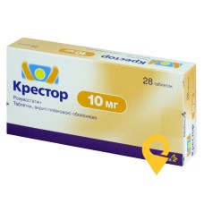 Крестор табл. 10 мг №28 АстраЗенека (Великобританія)