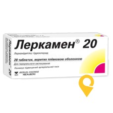 Леркамен табл. 20 мг №28 Берлін-Хемі АГ (Менаріні Груп) (Німеччина)