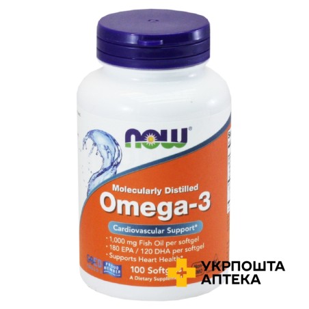 Омега-3 1000 мг капс. №100 NOW FOODS (США)