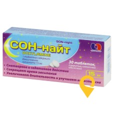 Сон-найт табл. 15 мг №30 Здоров'я народу (Україна)