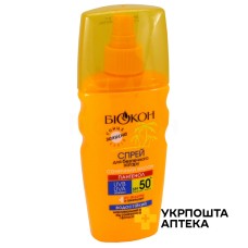 Спрей для безпечної засмаги SPF-50+ SPF-50+ 160 мл Біокон МНВО (Україна)