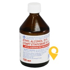 Спирт етиловий р-н зовніш 70 % 100.мл Здоров'я ФК (Україна)