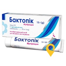 Бактопік мазь 2 % 15.г Кусум Хелтхкер (Індія)