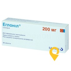 Еглоніл табл. 200 мг №12 Дельфарм Діжон (Франція)